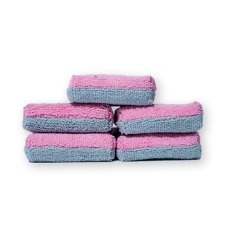 AUTOFIBER Thin Saver Applicator Terry Microfiber Coating Applicator Sponge w/ Plastic Barrier