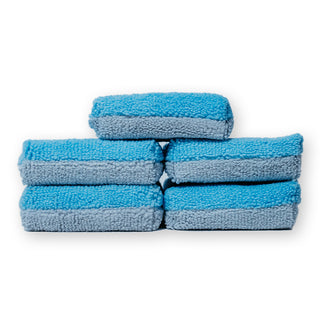 AUTOFIBER Thin Saver Applicator Terry Microfiber Coating Applicator Sponge w/ Plastic Barrier