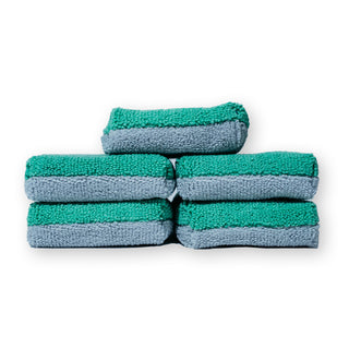 AUTOFIBER Thin Saver Applicator Terry Microfiber Coating Applicator Sponge w/ Plastic Barrier