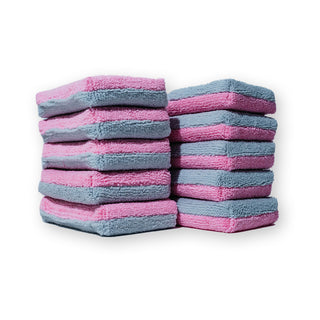 AUTOFIBER Thin Saver Applicator Terry Microfiber Coating Applicator Sponge w/ Plastic Barrier