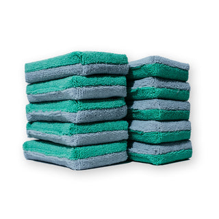 AUTOFIBER Thin Saver Applicator Terry Microfiber Coating Applicator Sponge w/ Plastic Barrier