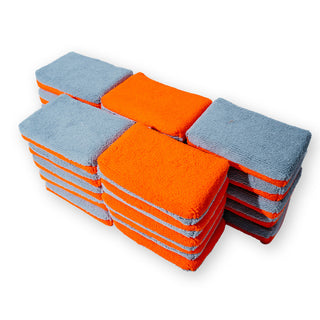 AUTOFIBER Thin Saver Applicator Terry Microfiber Coating Applicator Sponge w/ Plastic Barrier