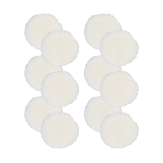 BUFF AND SHINE | Natural 100% Knitted Wool Blue Interface (Edge Bevel) • Soft Cut Car Supplies Warehouse