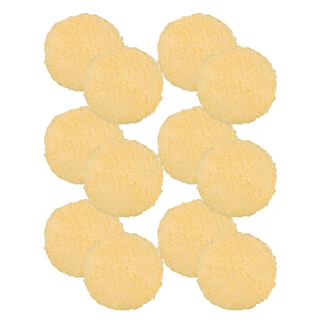BUFF AND SHINE | Yellow Knitted Wool Dark Yellow Foam Interface (Edge Bevel) •Polishing Car Supplies Warehouse