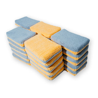 AUTOFIBER Thin Saver Applicator Terry Microfiber Coating Applicator Sponge w/ Plastic Barrier