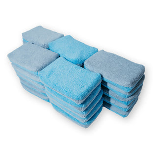 AUTOFIBER Thin Saver Applicator Terry Microfiber Coating Applicator Sponge w/ Plastic Barrier