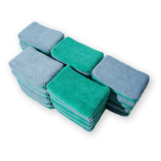 AUTOFIBER Thin Saver Applicator Terry Microfiber Coating Applicator Sponge w/ Plastic Barrier