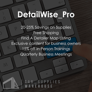 DetailWise Memberships Car Supplies Warehouse DetailWisePro