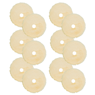 BUFF AND SHINE | Yellow Knitted Wool Dark Yellow Foam Interface (Edge Bevel) •Polishing Car Supplies Warehouse