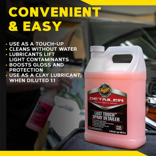 Meguiar's Last Touch Showroom Shine – D155 Spray Detailer (1 Gallon)