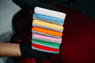 AUTOFIBER Thin Saver Applicator Terry Microfiber Coating Applicator Sponge w/ Plastic Barrier