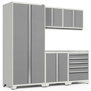 NEWAGE Pro Series 6 Piece Cabinet Set with Tool Drawer, Base, Wall Cabinet and Locker