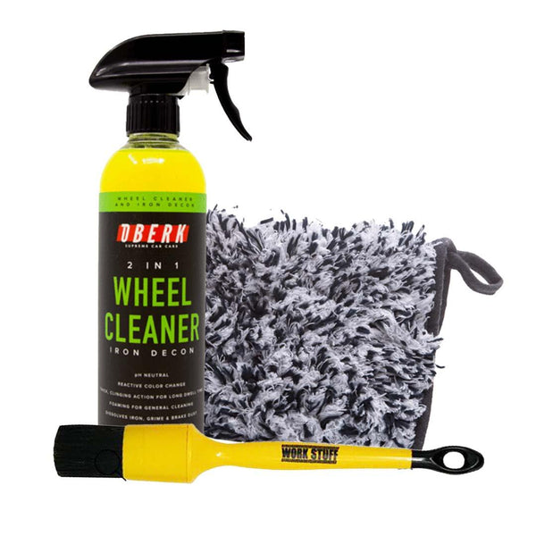 Oberk 2-in-1 Wheel Cleaner Kit - Car Supplies WarehouseOberkacid free wheel cleanero berkoberk
