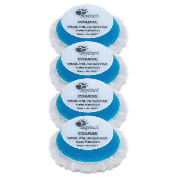 RUPES | Blue Coarse Wool Pad 1.25 & 2 Inch (4-Pack)