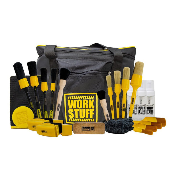 Work Stuff Professional Detailing Brush and Accessories Kit - Car Supplies Warehouse Work Stuffbagbagsbrush
