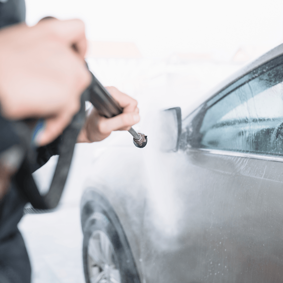 Driveway Washing Garden Hose vs Pressure Washer Car Supplies