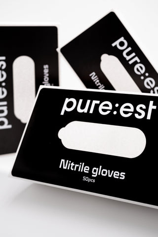 PURE:EST Black Nitrile Gloves
