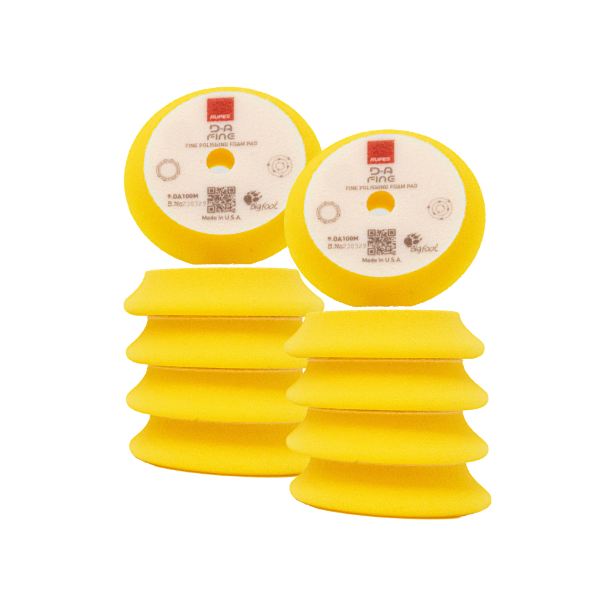 RUPES DA Yellow Fine Foam Pad - 7 Inch - 2-Pack