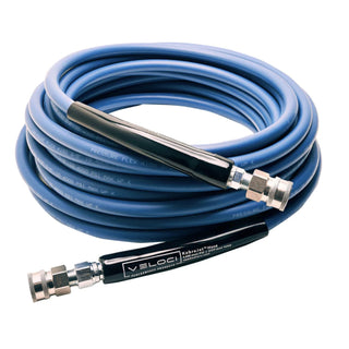 MTM | PRESSURE WASHER HOSE SMOOTH 3/8 X 50 4,000 PSI, BLUE W/ SS QC'S