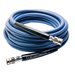 MTM HYDRO PRESSURE WASHER HOSE SMOOTH 3/8 X 50 4,000 PSI, BLUE W/ SS QC'S