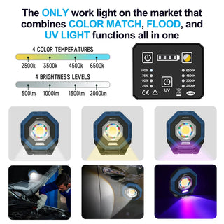 NextLED | Multi-Function Color Matching/Flood (CRI 95) UV Light