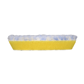BUFF AND SHINE | Blue/White 100% Knitted Wool Blue Foam Interface (Edge Bevel) • Cutting Car Supplies Warehouse