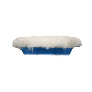 BUFF AND SHINE | Natural 100% Knitted Wool Blue Interface (Edge Bevel) • Soft Cut Car Supplies Warehouse