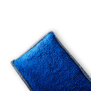OPTICLE | Dual Scrub Pad: Leather, Vinyl, Plastic & Upholstery (blue or gray)