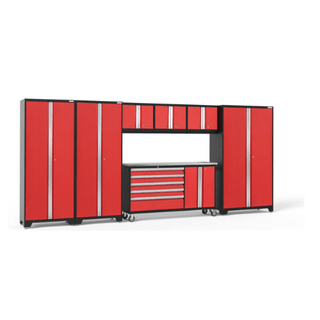NEWAGE Bold Series 7 Piece Cabinet Set w/ Project Center, Wall Cabinets & Lockers