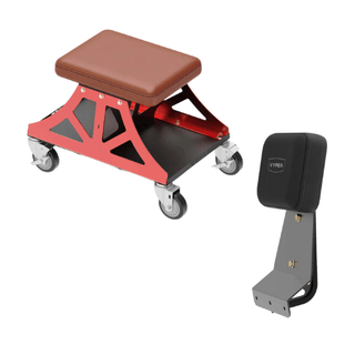 Brown and Red Vyper Low Pro Stool Black