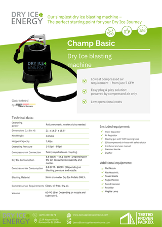 DRY ICE ENERGY | Champ Basic - Car Supplies WarehouseDry Ice EnergyDrop Shipdropshipdry ice