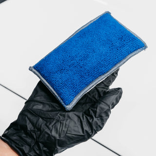 OPTICLE | Dual Scrub Pad: Leather, Vinyl, Plastic & Upholstery (blue or gray)