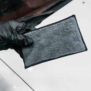 OPTICLE | Dual Scrub Pad: Leather, Vinyl, Plastic & Upholstery (blue or gray)