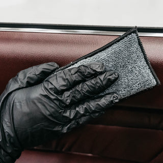 OPTICLE | Dual Scrub Pad: Leather, Vinyl, Plastic & Upholstery (blue or gray)