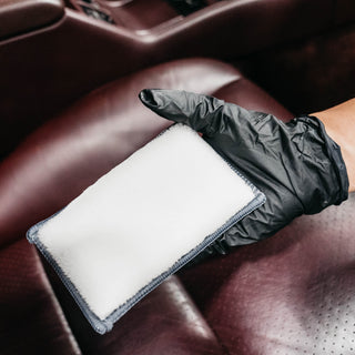 OPTICLE | Dual Scrub Pad: Leather, Vinyl, Plastic & Upholstery (blue or gray)