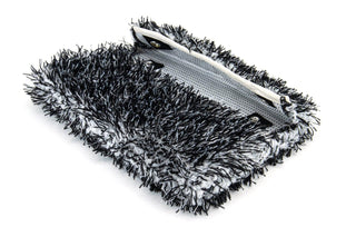 AUTOFIBER | [Mitt on a Stick] Refill Microfiber Cover - Wash Monster Plush Black Car Supplies Warehouse