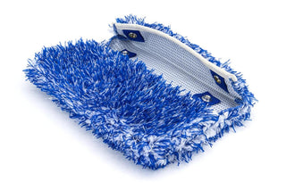 AUTOFIBER | [Mitt on a Stick] Refill Microfiber Cover - Wash Monster Plush Blue Car Supplies Warehouse