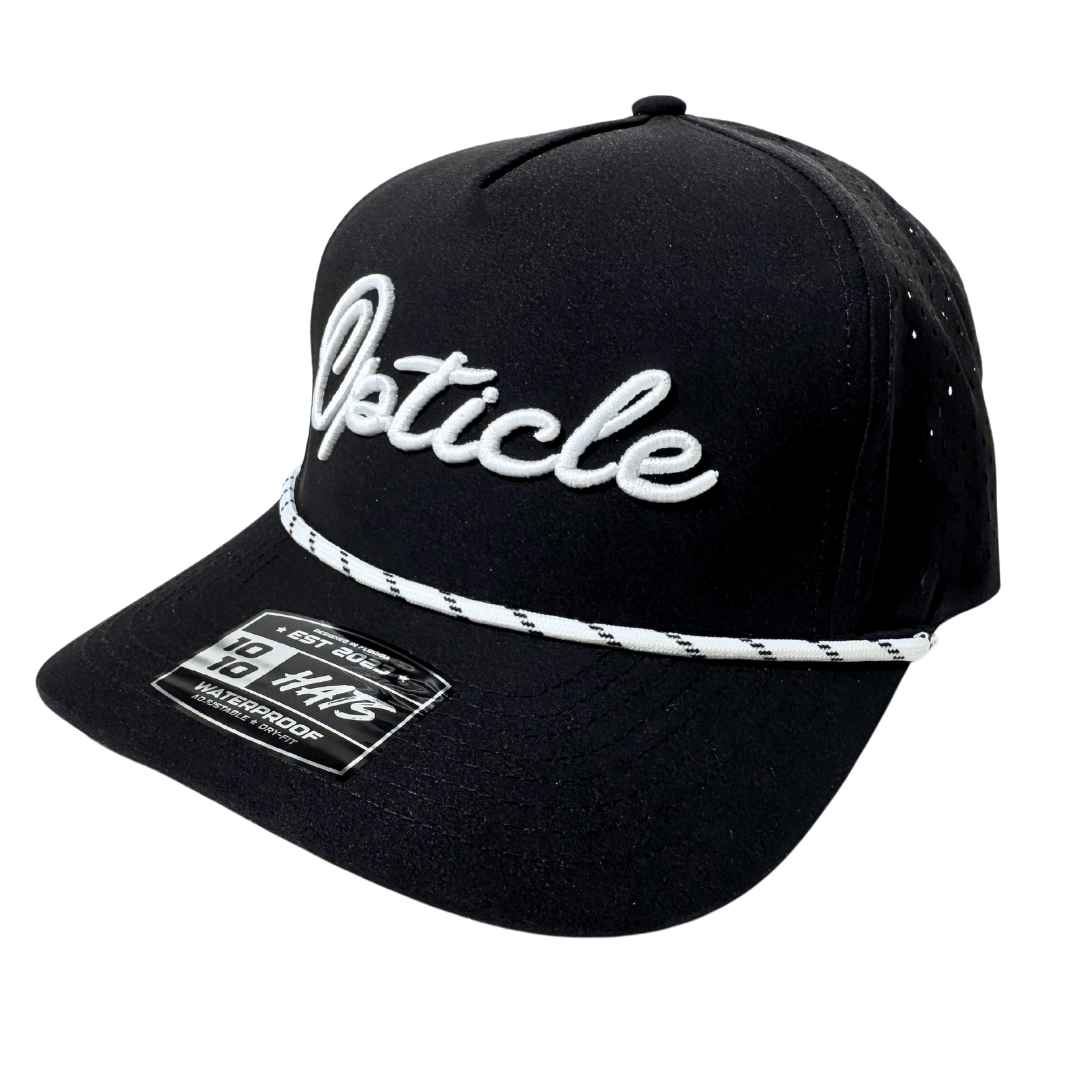 Opticle Cursive Logo Snapback Hat — PPF Installer Detailer Branded