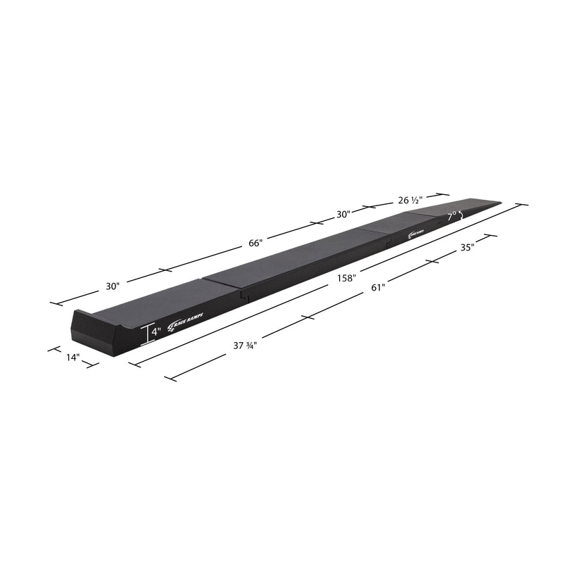 RACE RAMPS | 4" High Car Lift Ramp - 3.9 Degree Angle of Approach