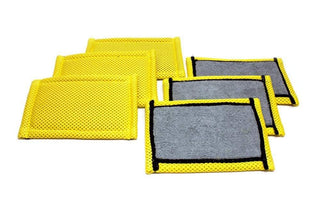 AUTOFIBER | Skinny Scrubber Interior Scrubbing Sponge (6 " x 4") 6 pack Car Supplies Warehouse