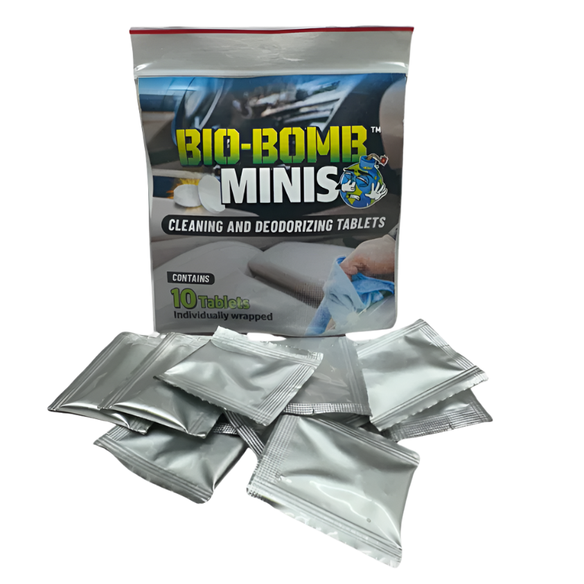 Bio Bombs Mini Dissolvable Car Deodorizing & Cleaning Tablets — Odor E ...