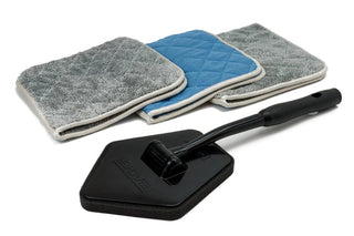 AUTOFIBER | [Reacher Glass Kit] Smooth Glass Flip Towels & Reacher Extension Tool Car Supplies Warehouse