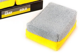 AUTOFIBER Thick Saver Applicator Microfiber Coating Applicator Sponge with Plastic Barrier