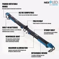 NextLED 2000 Lumen Cordless Detachable Underhood & UV LED Work Light