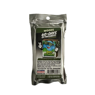 Packaged air freshener bars with visible branding on a white background