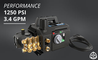 AR Blue Clean | AR635-WOGW High-Flow Professional Pressure Washer | 3.4 GPM, 1250 PSI