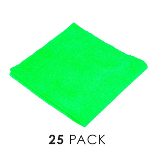 THE RAG COMPANY Edgeless 245 All Purpose Microfiber Terry Towel (25 Pack) (16x16)