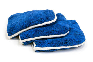 AUTOFIBER | Double Flip Rinseless Car Wash Microfiber Towel 3 Pack (8" x 8")