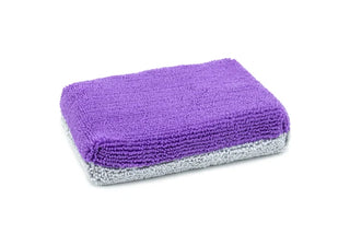 AUTOFIBER Thin Saver Applicator Terry Microfiber Coating Applicator Sponge w/ Plastic Barrier