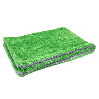 Autofiber Double Flip Rinseless Car Wash Towel Green - 8 x 8